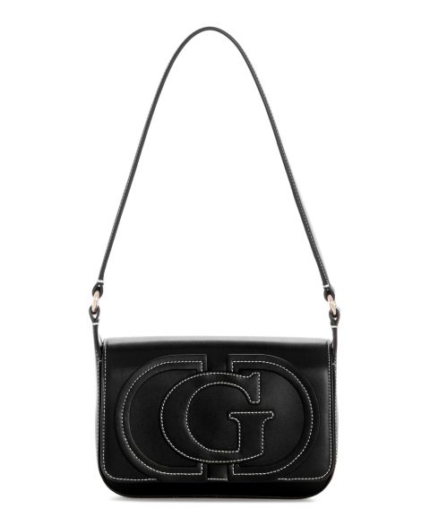 Женская сумка GUESS Ruby Small Flap Shoulder Handbag, цвет: Чёрный