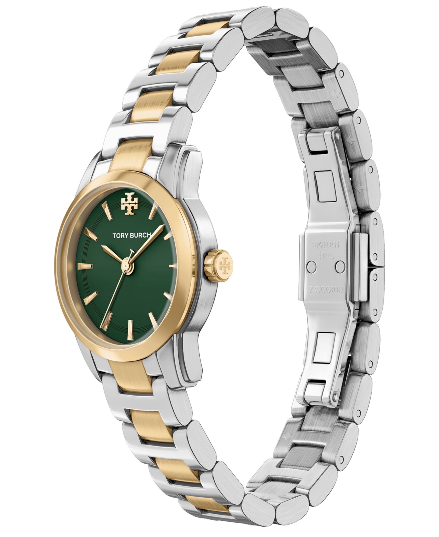 Женские часы Tory Burch Small Miller Two-Tone Stainless Steel Watch 28mm — фото 4