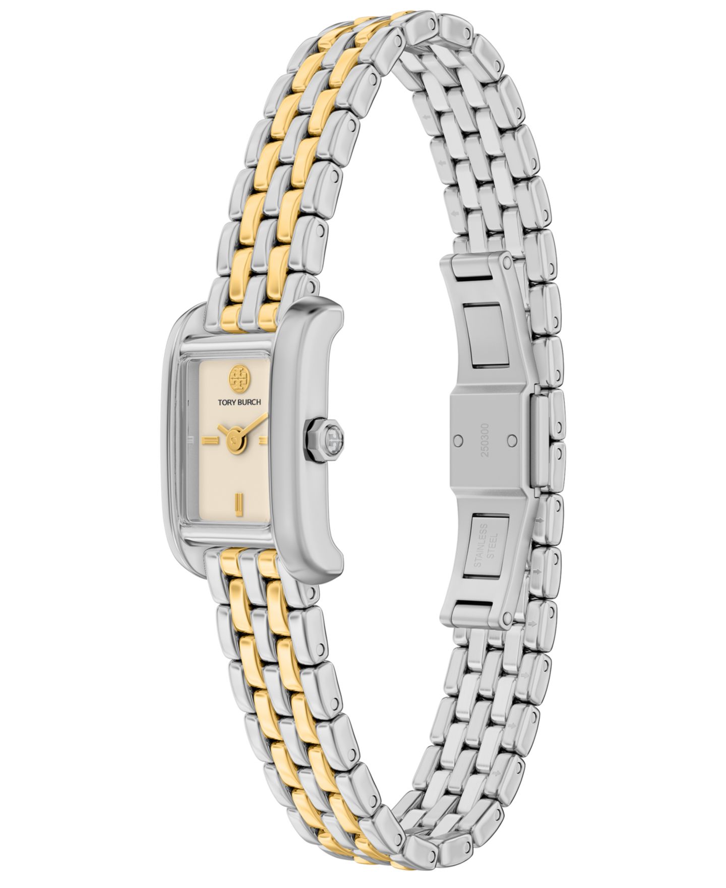 Женские часы Tory Burch Mini Eleanor Two-Tone Stainless Steel Bracelet Watch 17mm — фото 4