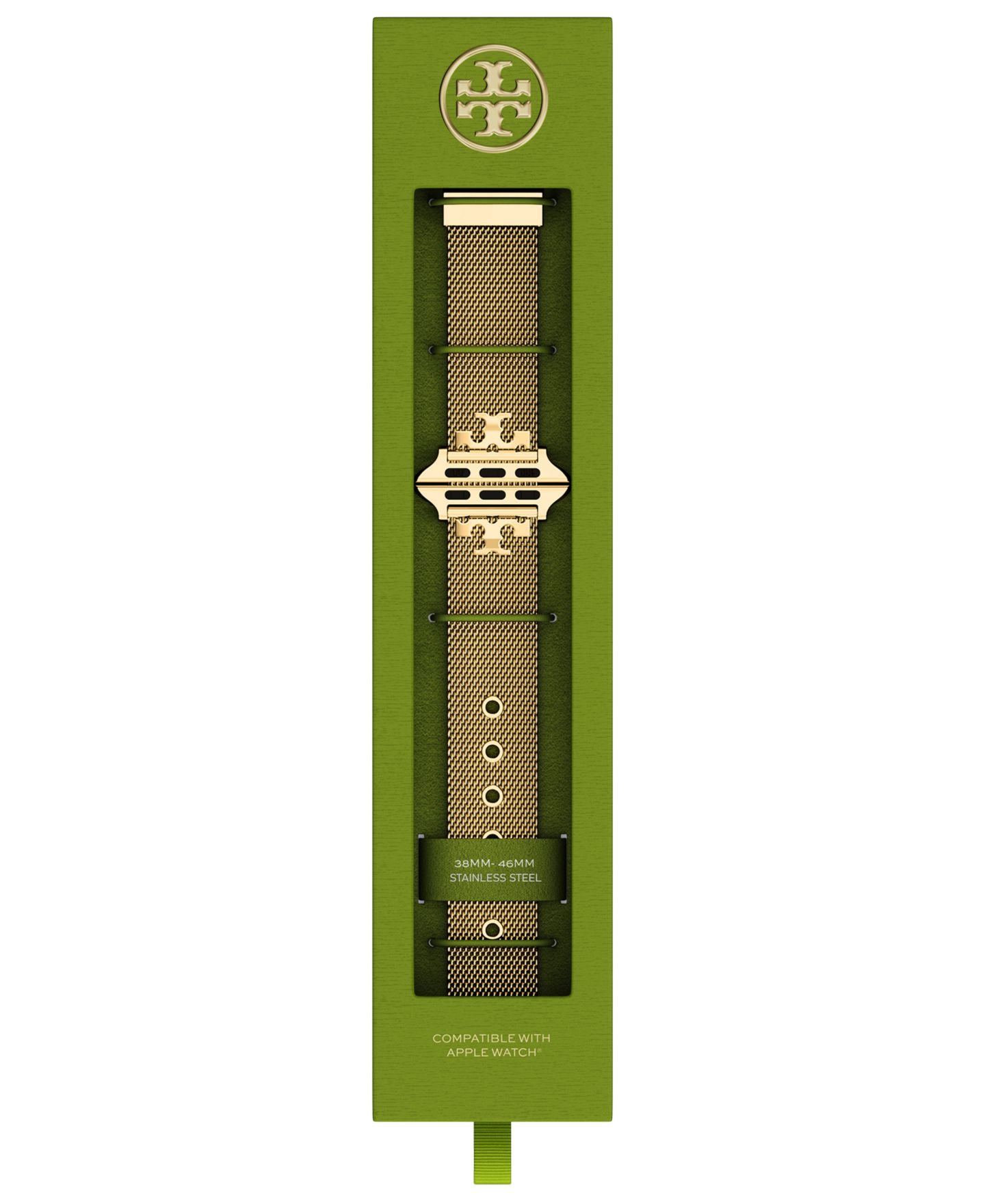 Женский ремешок для часов Tory Burch Gold Stainless Steel Kira Band for Apple Watch — фото 5
