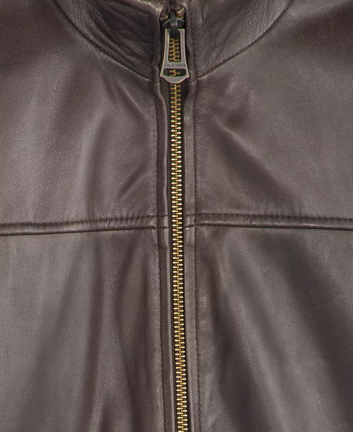 Men's Smooth Genuine Leather Jacket - thumbnail 7