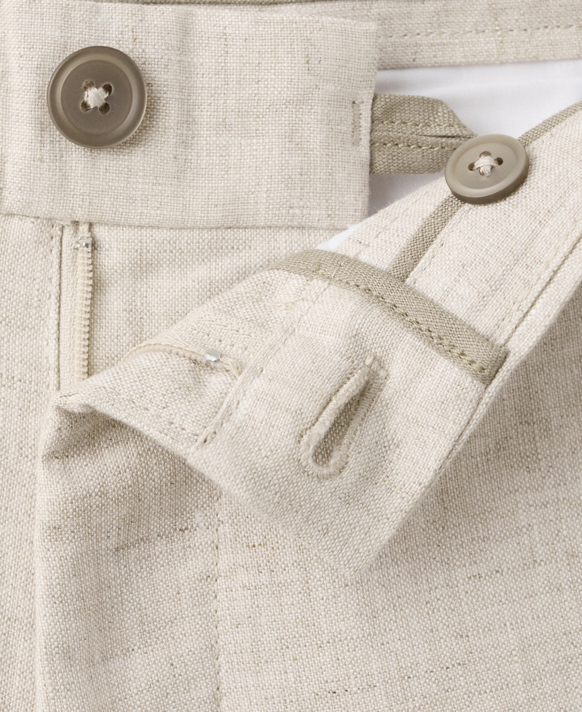 Mango Men's Slim-Fit Linen 9.84" Bermuda Shorts