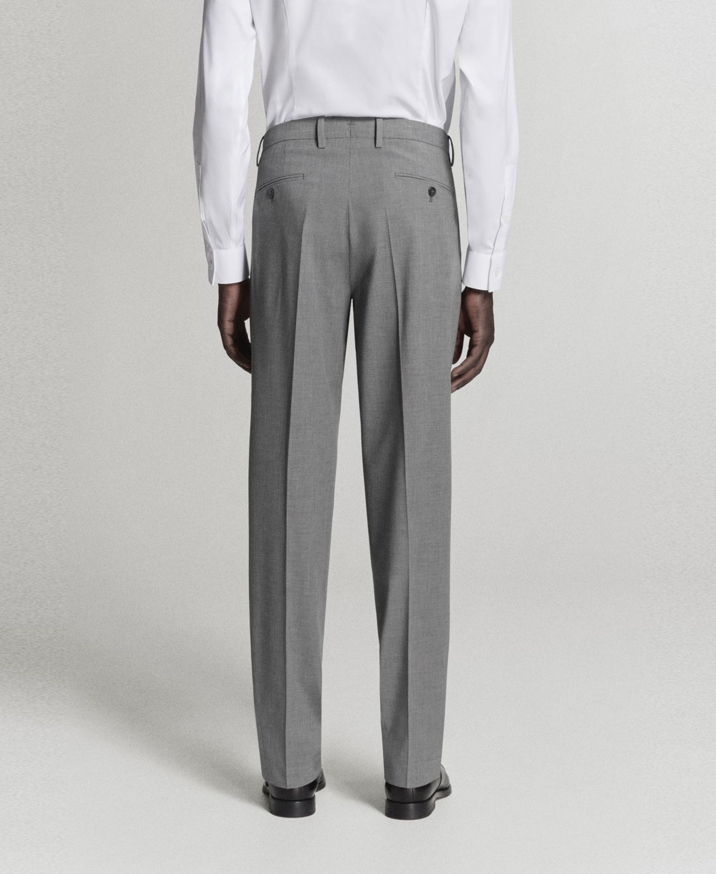 Мужские брюки MANGO London Regular-Fit, цвет: Серый — фото 3