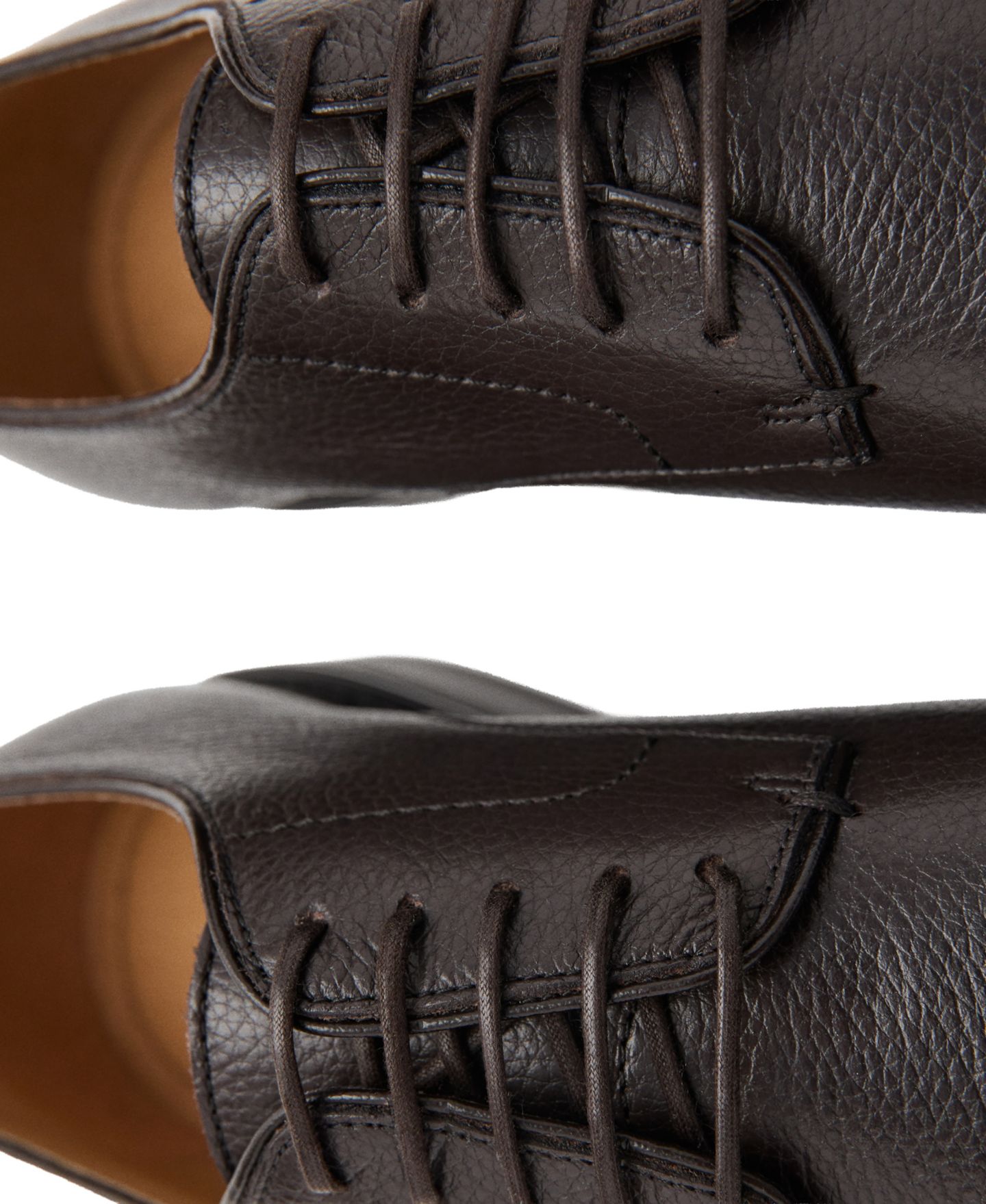 Мужские туфли Mango Oxford Style Leather, цвет: Коричневый — фото 3