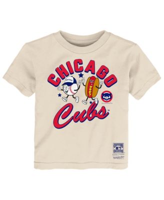 Toddler Natural Chicago Cubs Snack T-Shirt