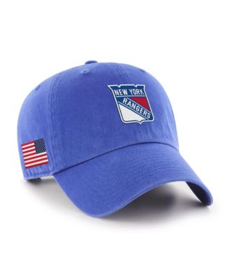 Men's and Women's Blue New York Rangers Heritage Flag Clean Up Adjustable Hat