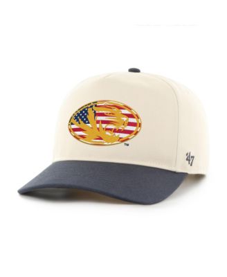Men's Natural/Navy Missouri Tigers Americana Flag Hitch Adjustable Hat