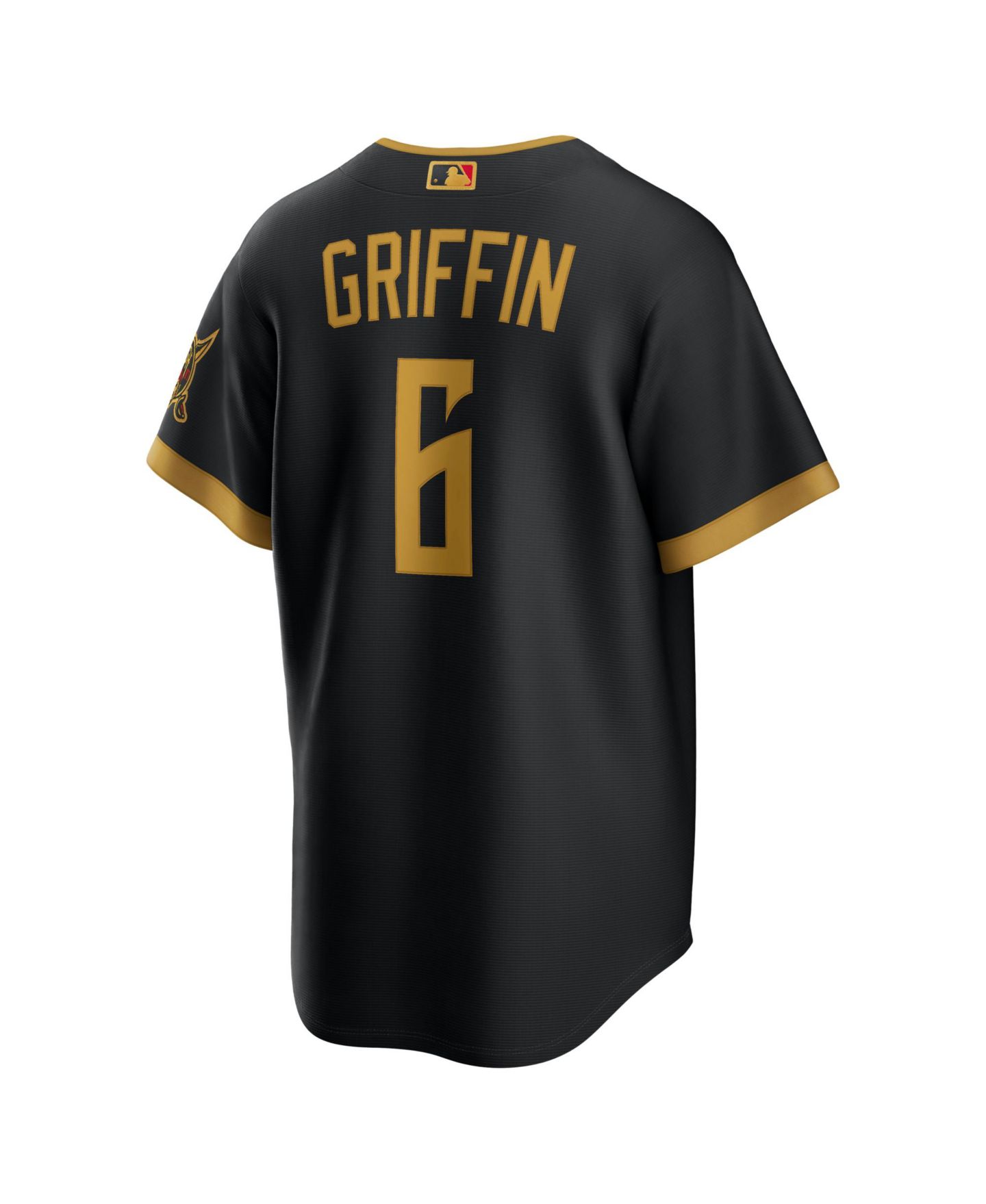Мужской топ Nike Konnor Griffin Black Pittsburgh Pirates 2026 City Connect Stadium Jersey — фото 2