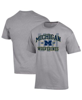 Men's Heather Gray Michigan Wolverines Varsity T-Shirt