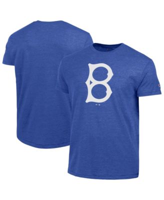Men's Royal Brooklyn Dodgers Cooperstown Logo Tri-Blend T-Shirt