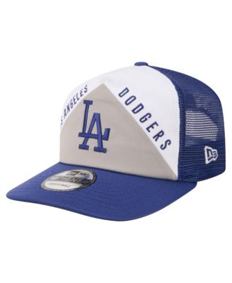 Men's White/Royal Los Angeles Dodgers Retro Cut 19TWENTY Adjustable Trucker Hat