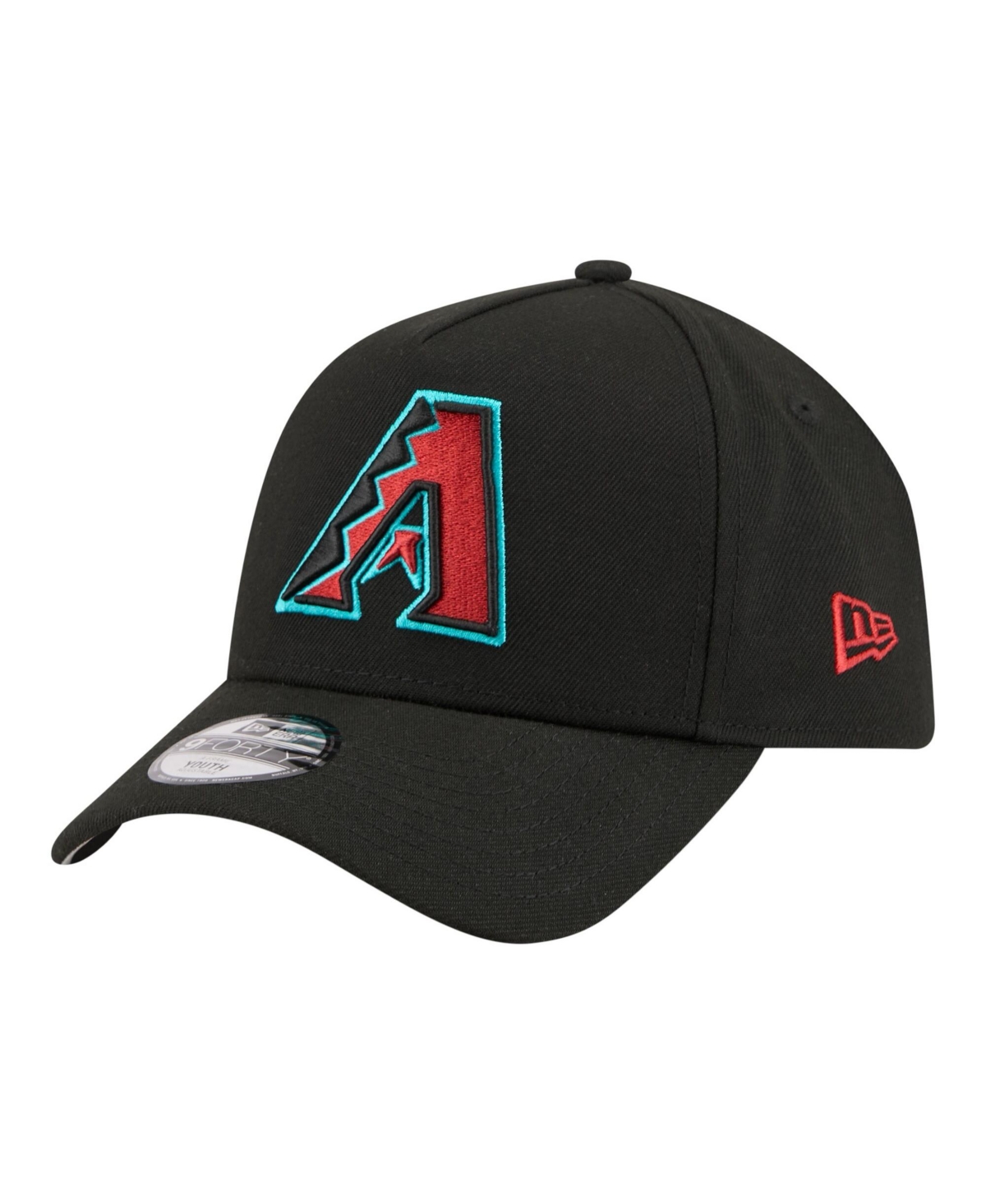 New Era Kids' Big Boys And Girls Black Arizona Diamondbacks 9forty A-frame Adjustable Hat