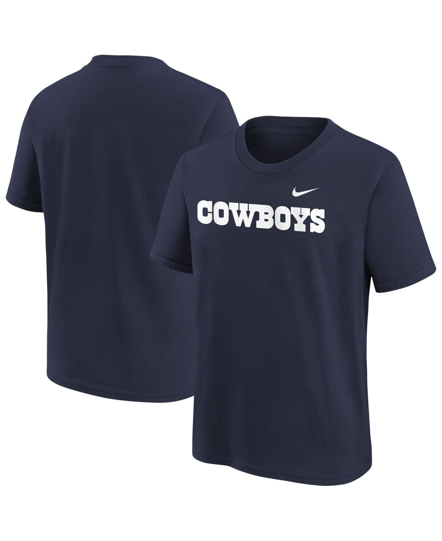 Детская футболка Nike Navy Dallas Cowboys Wordmark — фото 1