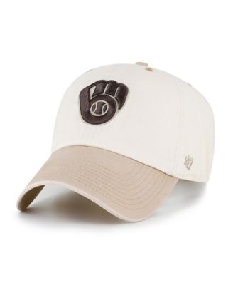 Men's Natural/Tan Milwaukee Brewers Neutral Terrain Clean Up Adjustable Hat