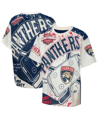 Big Boys and Girls Cream Florida Panthers Top Player T-Shirt