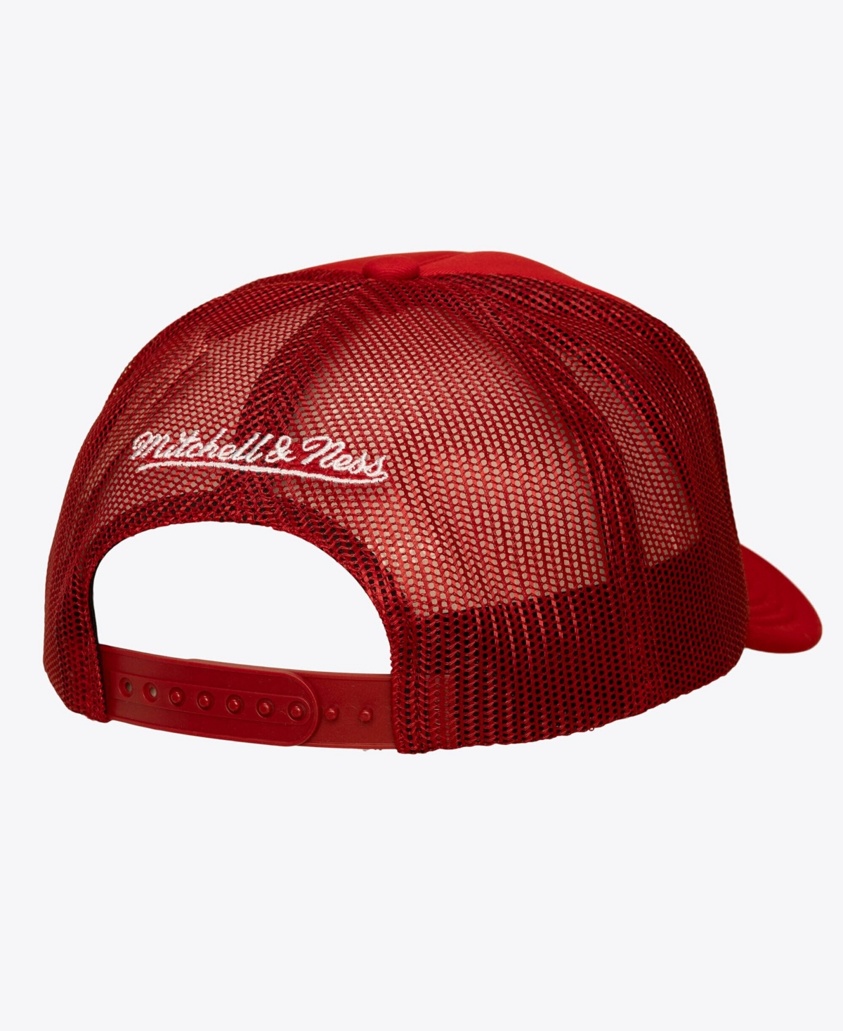 Mitchell & Ness Men's Red New Jersey Devils Head Coach Trucker Adjustable Hat