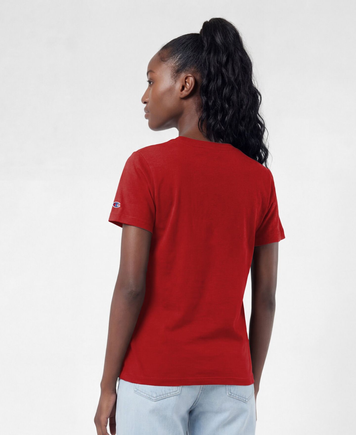 Женская футболка Champion Scarlet San Francisco 49ers Logo — фото 5