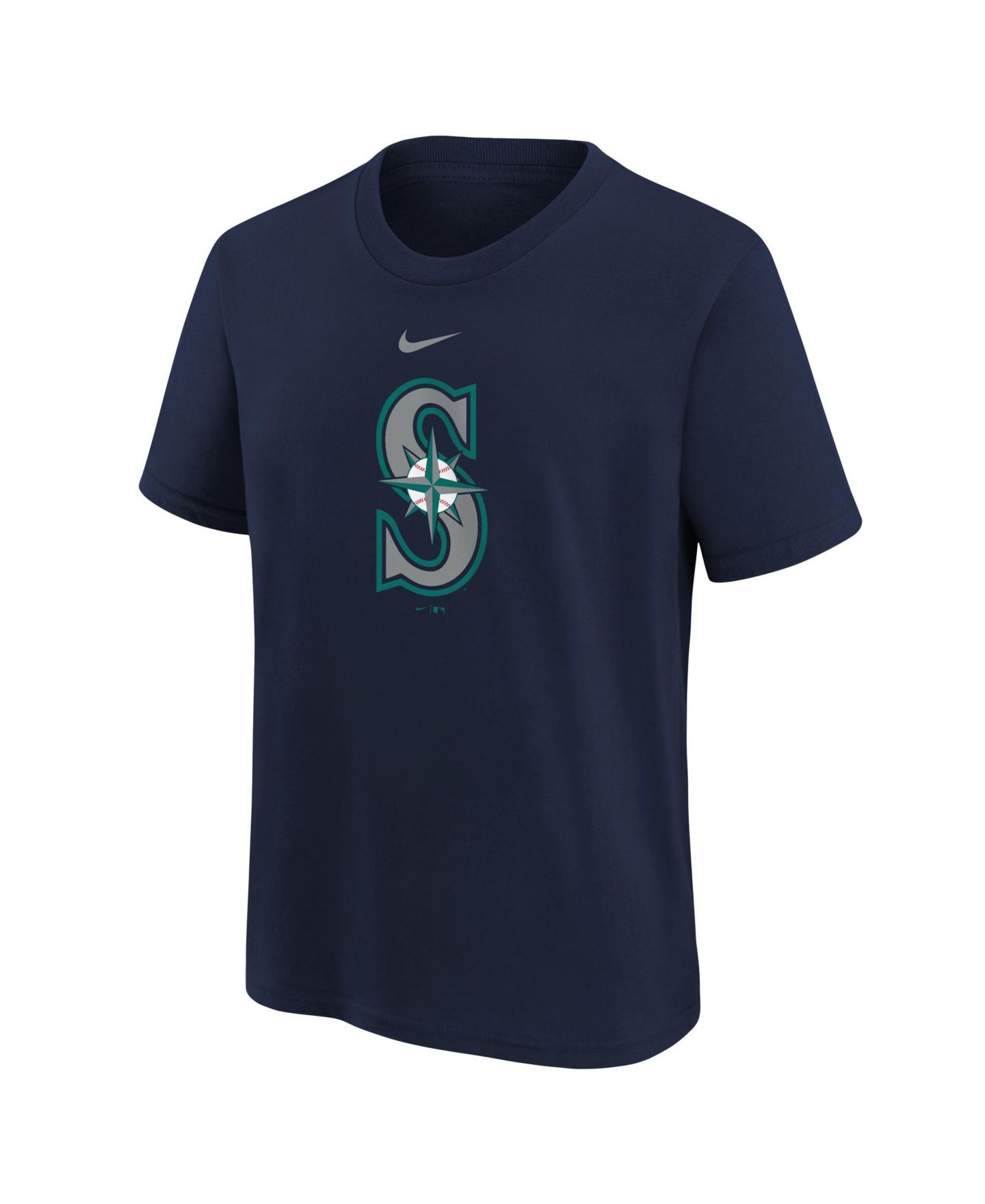 Детская футболка Nike Navy Seattle Mariners Large Logo — фото 3