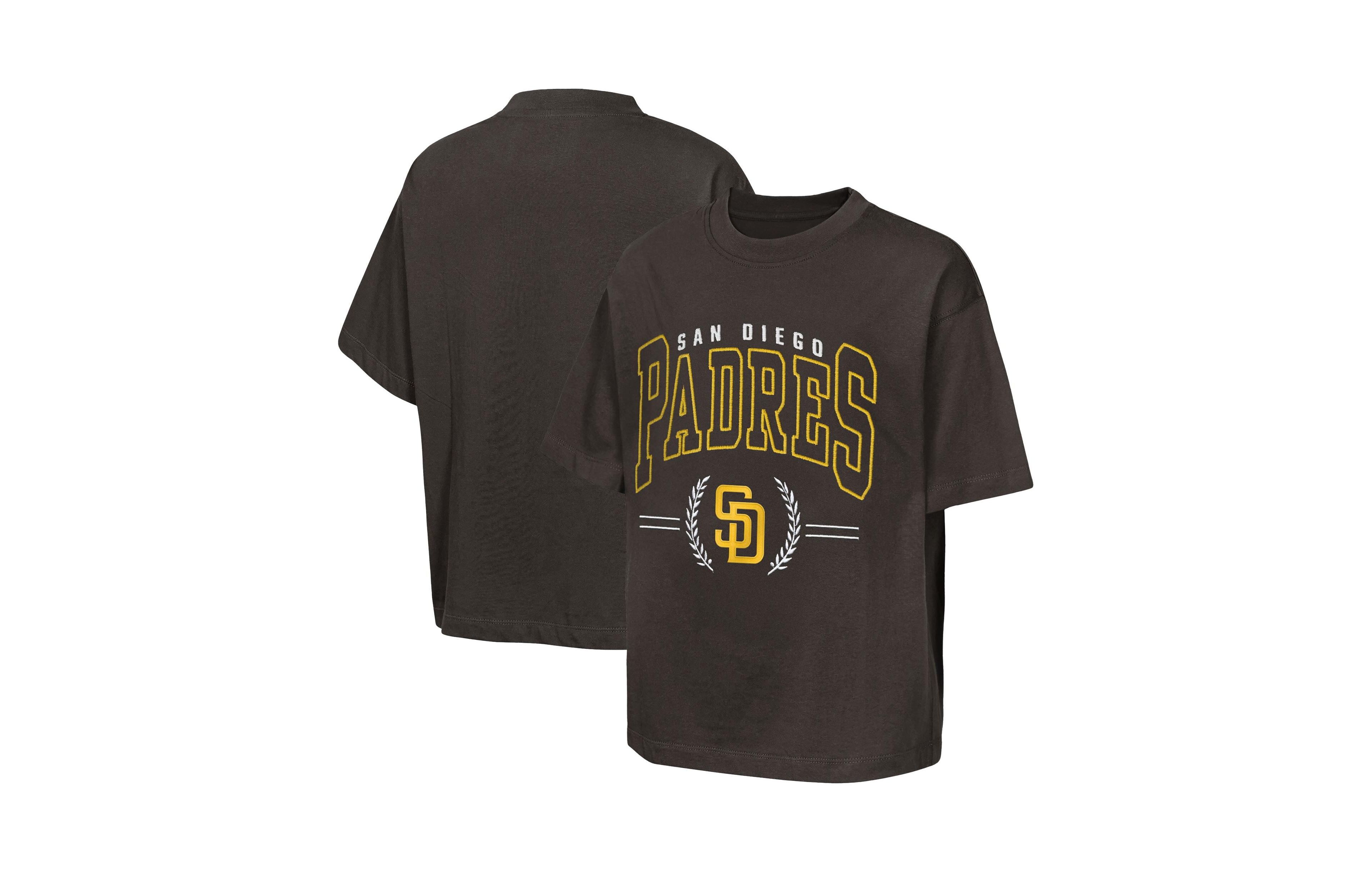 Outerstuff Big Boys and Girls Brown San Diego Padres Premium World Class T-Shirt