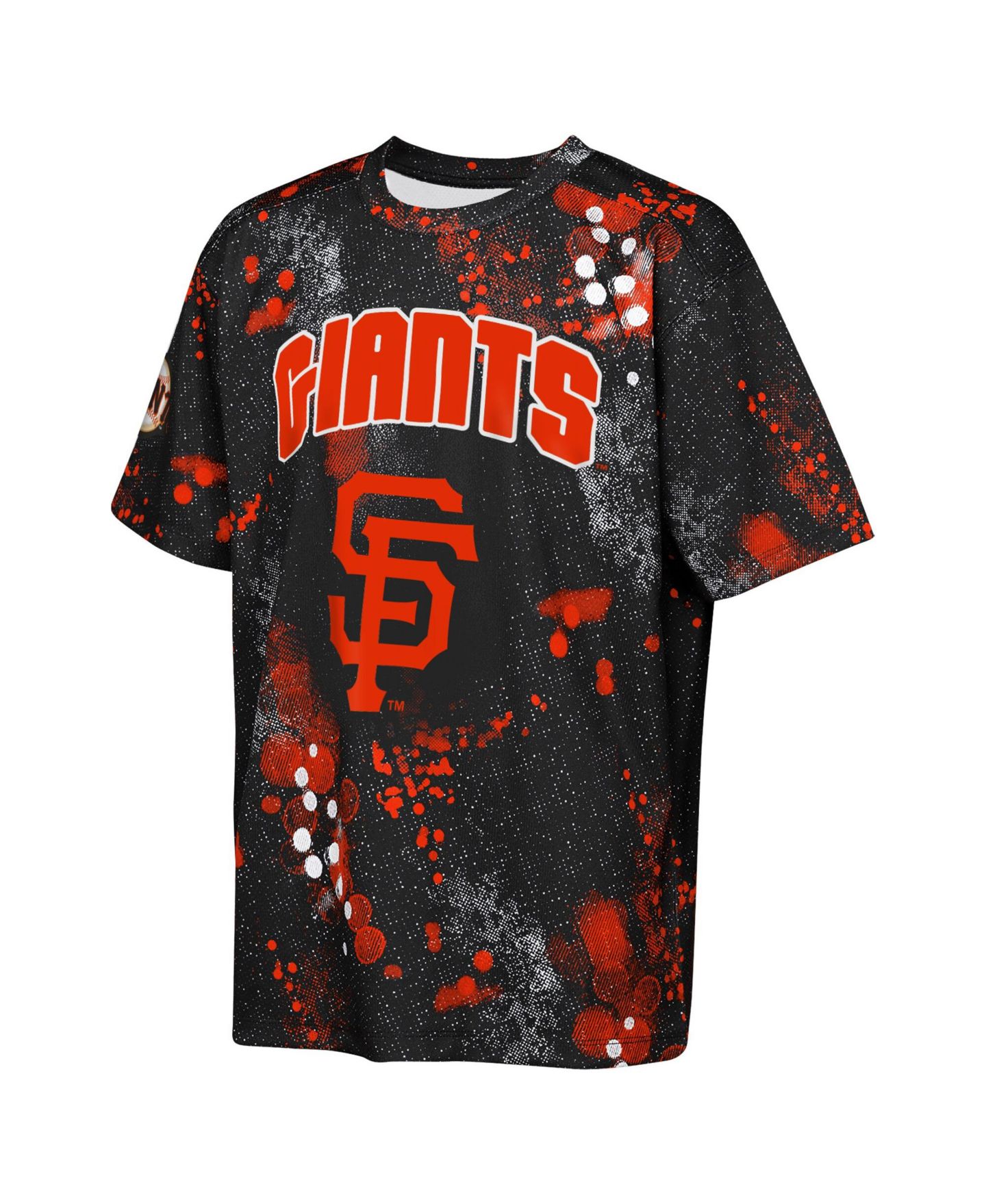 Детская футболка Outerstuff Black San Francisco Giants Y2 Tech Stadium Lights — фото 3