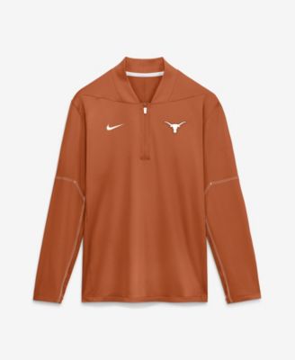 Men's Texas Orange Texas Longhorns Sideline Dri-FIT Long Sleeve Half-Zip Pullover