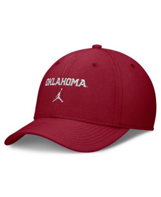 Men's Crimson Oklahoma Sooners Rise On-Field SwooshFlex Dri-FIT Flex Hat