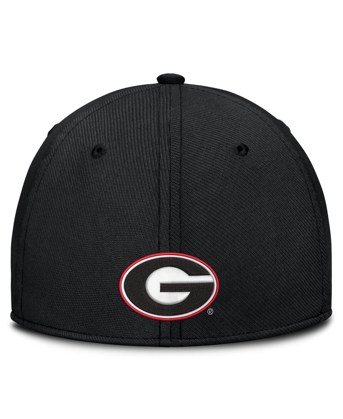 Мужской головной убор Nike Black Georgia Bulldogs Game Day Rise Swooshflex Hat — фото 2