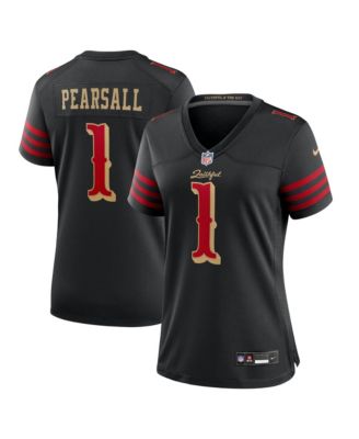 Women's Ricky Pearsall&nbsp;Black San Francisco 49ers 2025 Rivalries Collection Game Jersey