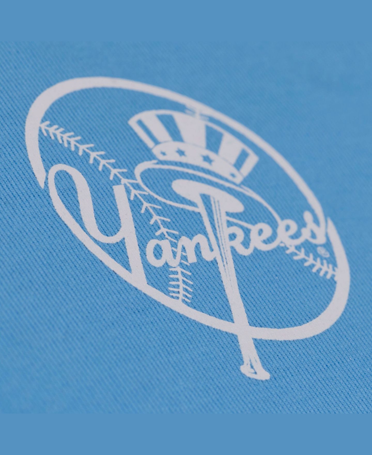 Мужская футболка Mitchell & Ness Light Blue New York Yankees Insignia Premium — фото 3