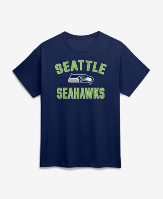 Men's Navy Seattle Seahawks Cotton Victory Arch T-Shirt
