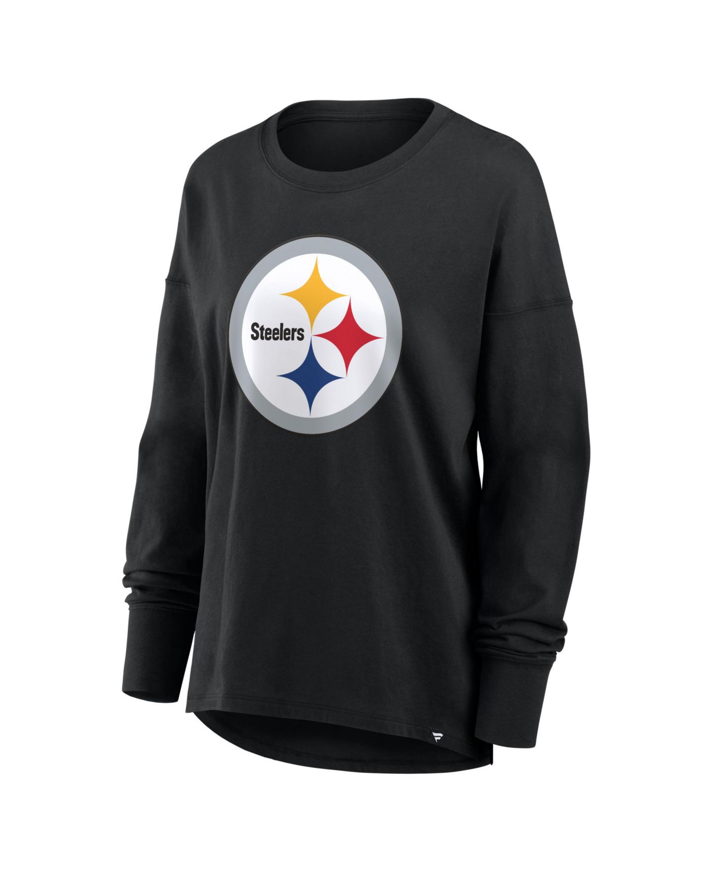 Женская футболка Fanatics Black Pittsburgh Steelers Essential Long Sleeve — фото 3