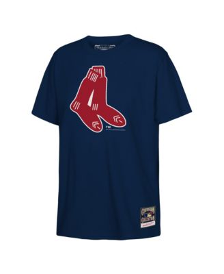 Big Boys and Girls Navy Boston Red Sox Retro Logo T-Shirt