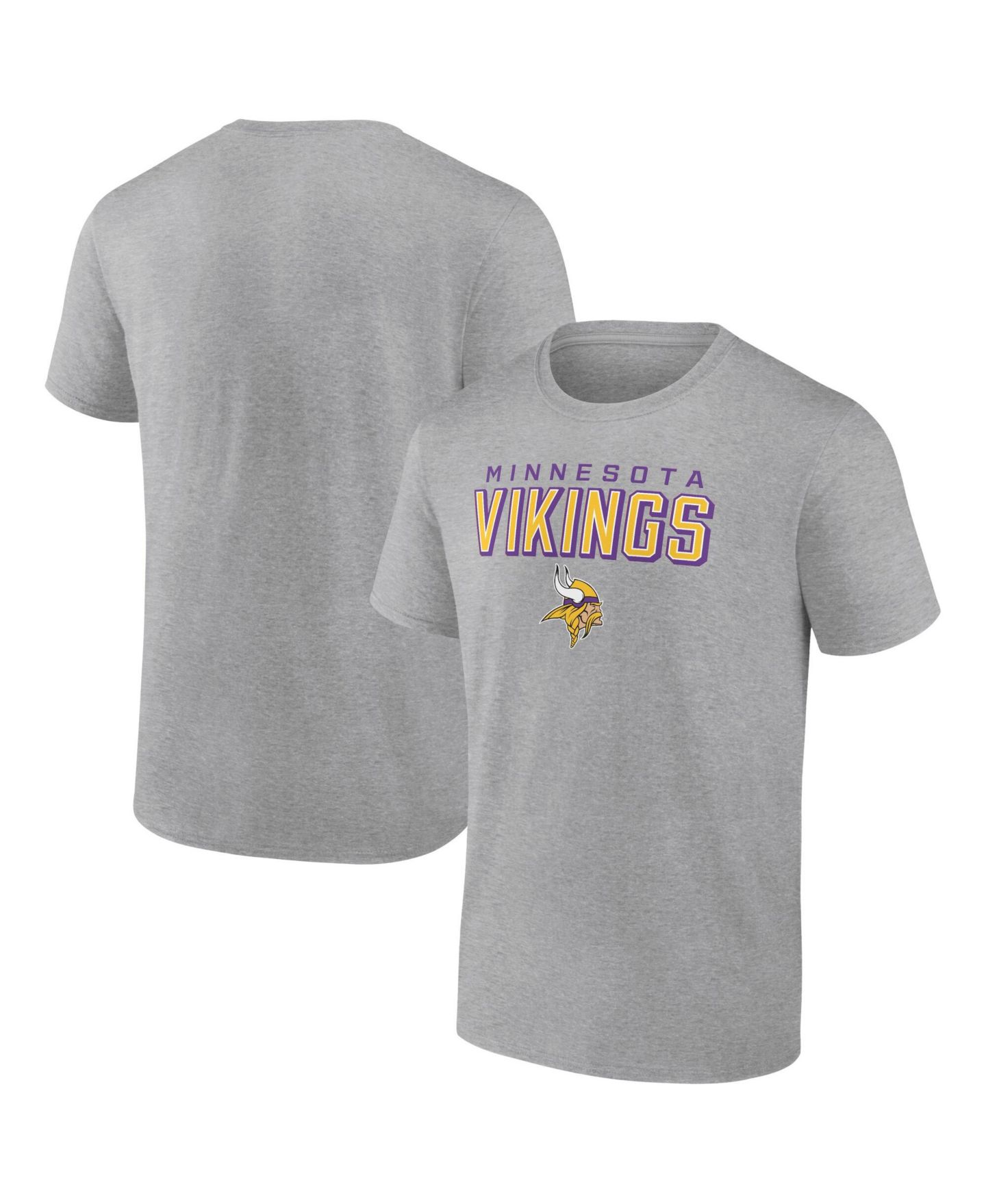 Мужская футболка Fanatics Mto Label Heather Gray Minnesota Vikings Swagger — фото 1