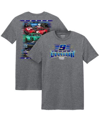 Men's Classic Ink Heather Charcoal Chase Elliott Car T-Shirt