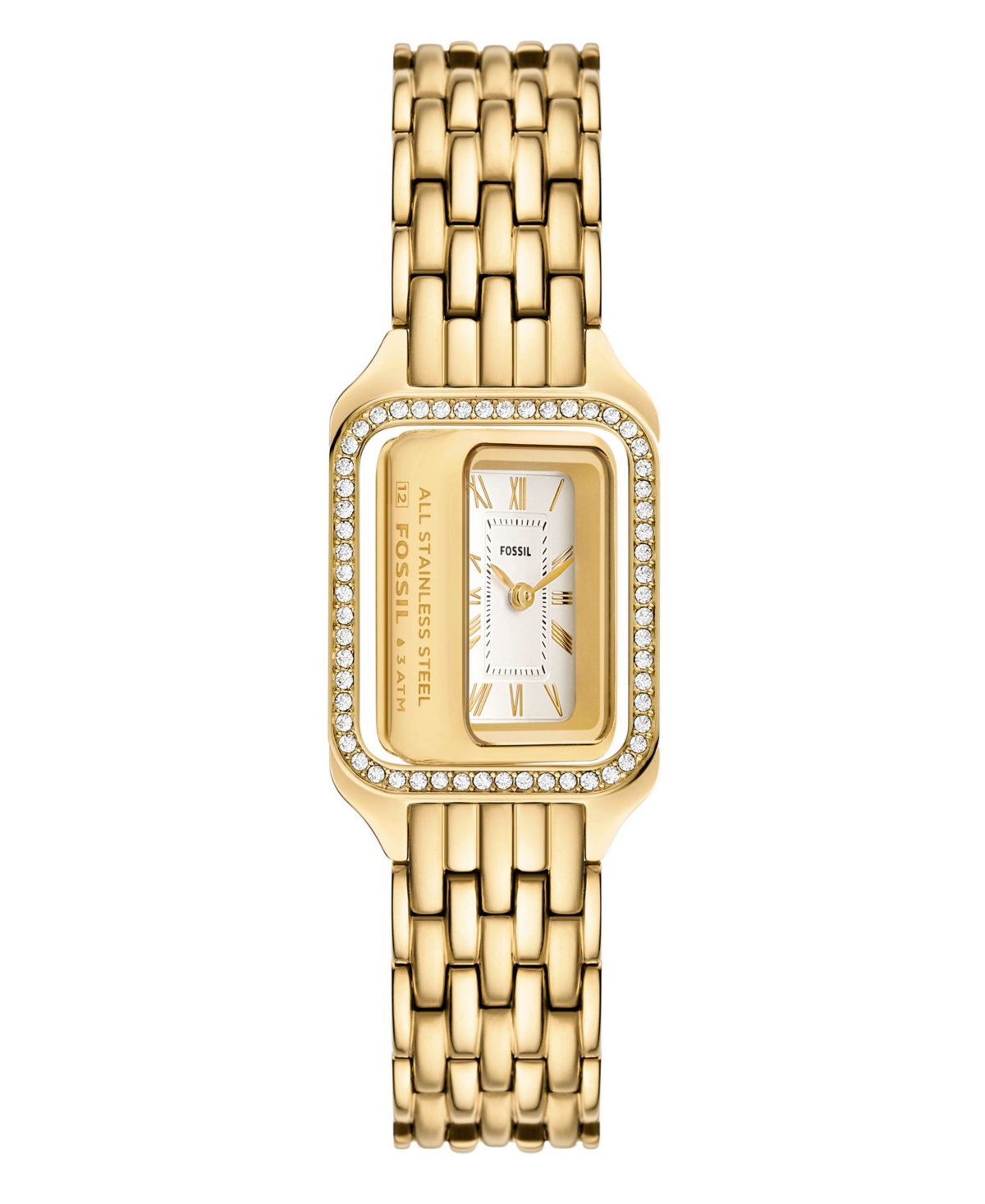Fossil Women's Raquel Two-Hand Gold-Tone Stainless Steel Watch 23mm