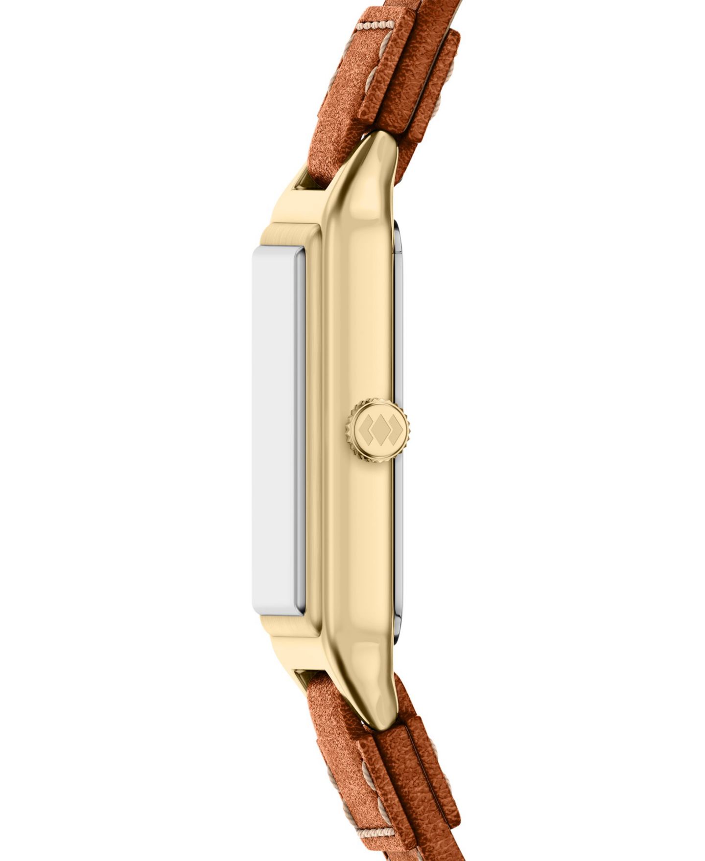 Женские часы Fossil Raquel Three-Hand Date Medium Brown Leather Watch 23mm — фото 3