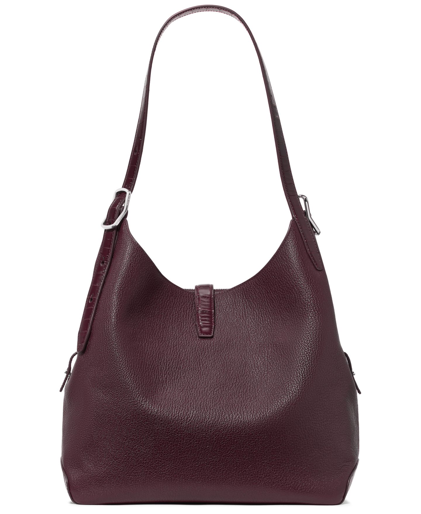 Женская сумка kate spade new york Deco Leather Medium Shoulder, цвет: Ежевичный — фото 3