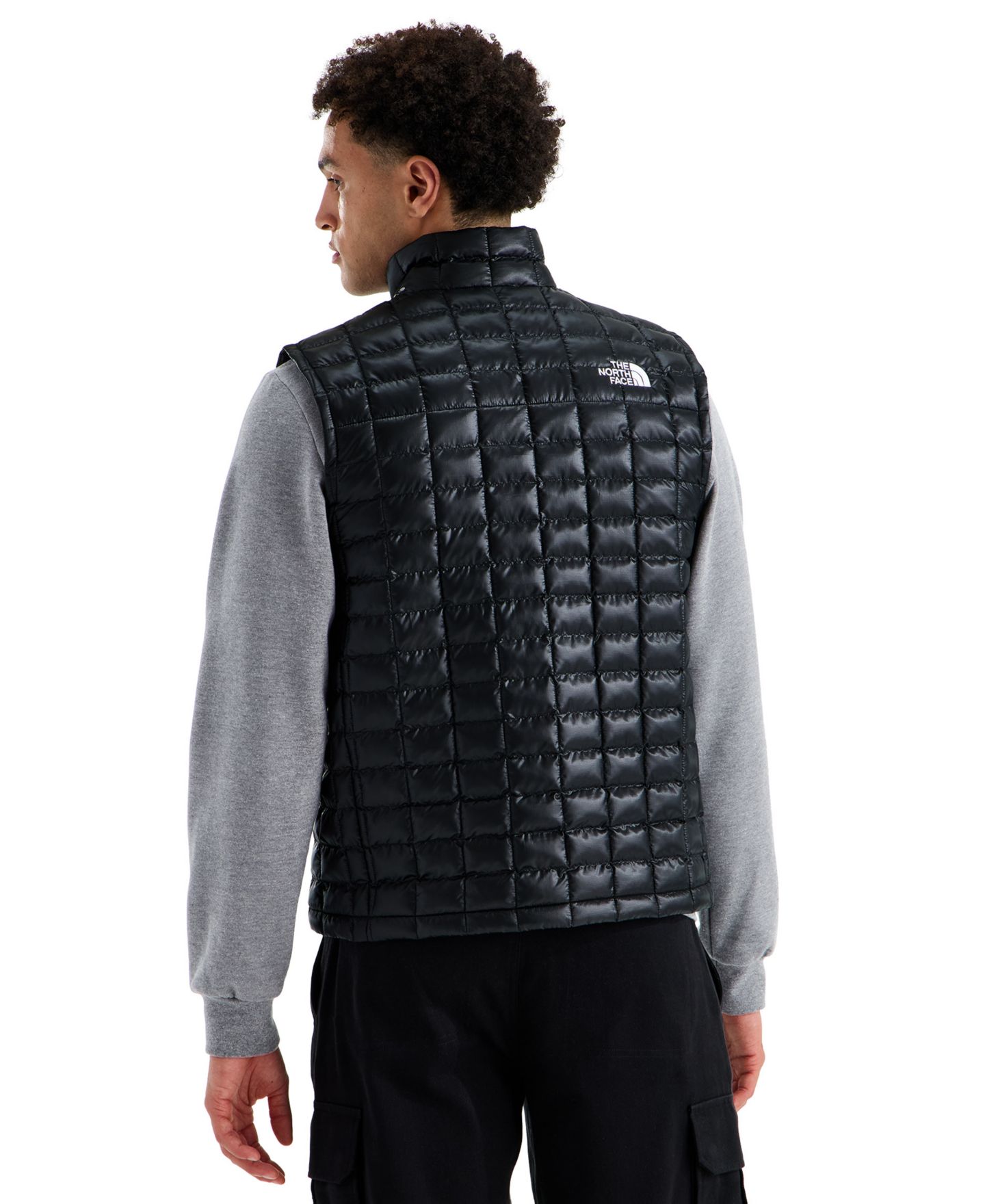 Мужской жилет The North Face ThermoBall Zipper Vest, цвет: Чёрный — фото 4