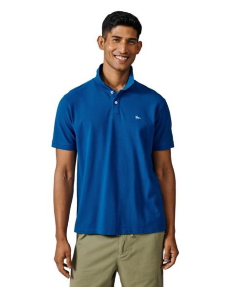 Мужское поло Aubin Lusby Short Sleeve Pique Polo Shirt, цвет: Кобальтовый