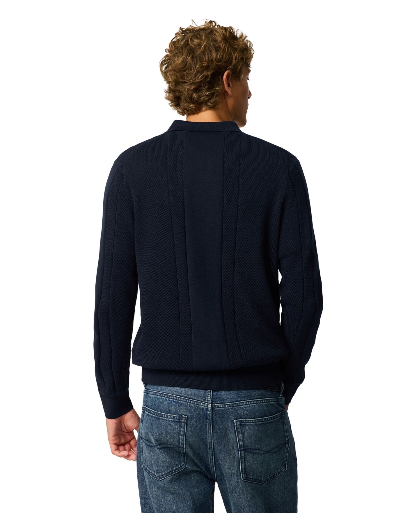 Мужской свитер Rodd & Gunn Quinns Flat Long-Sleeve Knit, цвет: Тёмно-синий — фото 10
