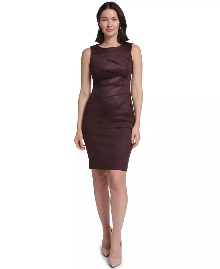 Women's Sleeveless Crew Neck Dress