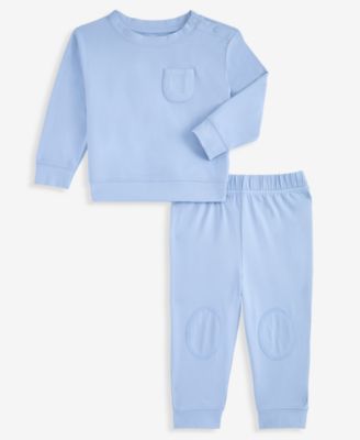 Baby Boys' 0M-24M Solid Crewneck Sweatshirt and Sweatpants, 2-Piece Set