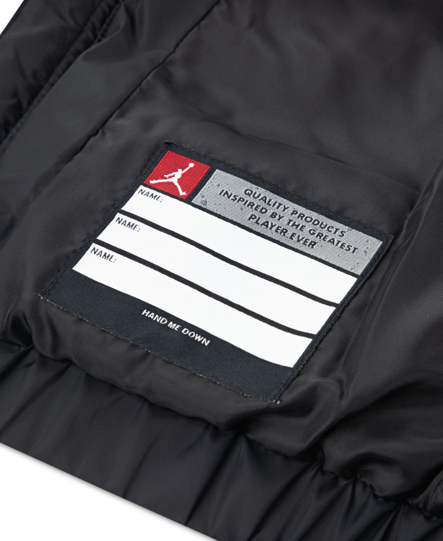 Куртка Jordan Color-Block Long-Sleeve Puffer Jacket для мальчиков, цвет: Чёрный — фото 4