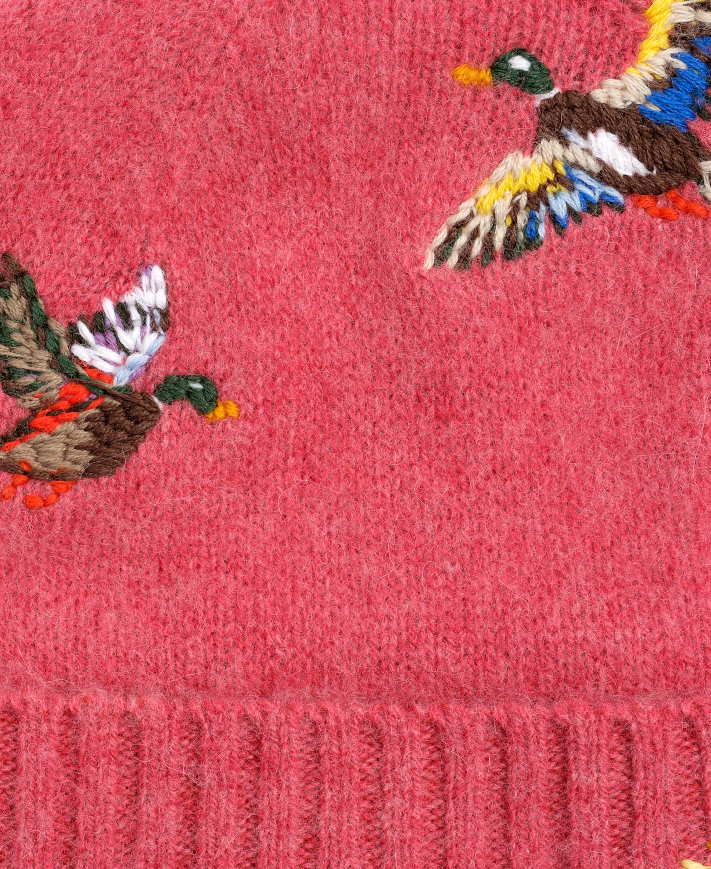 Мужская шапка Polo Ralph Lauren Shetland Duck Beanie Hat, цвет: Красный меланжевый — фото 3