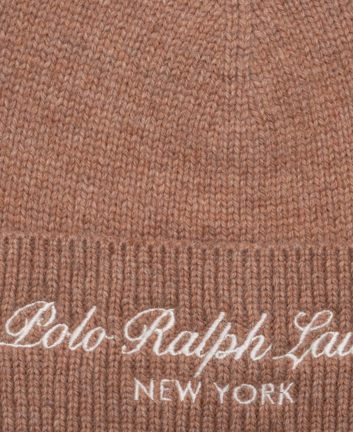 Мужские шапки Polo Ralph Lauren Polo Script Beanie Hat, цвет: Верблюжий — фото 3