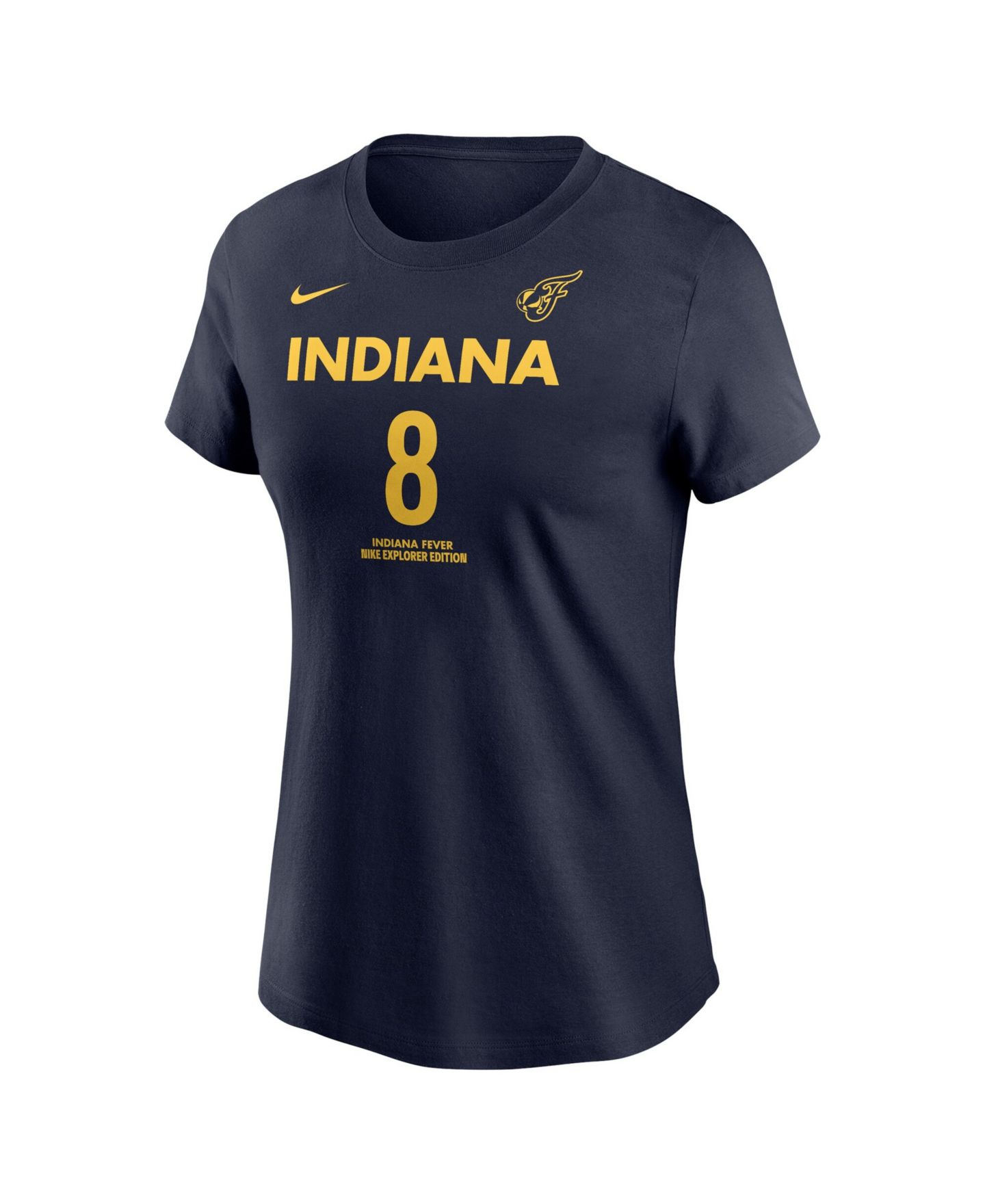 Женская футболка Nike Sophie Cunningham Navy Indiana Fever Name & Number Explorer Edition — фото 2