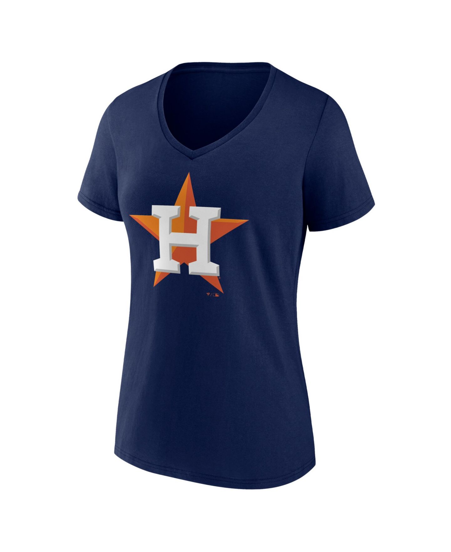 Женская футболка Logo Athletic Navy Houston Astros V-Neck — фото 2