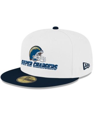 Men's White/Navy Los Angeles Chargers Super Chargers 59FIFTY Fitted Hat