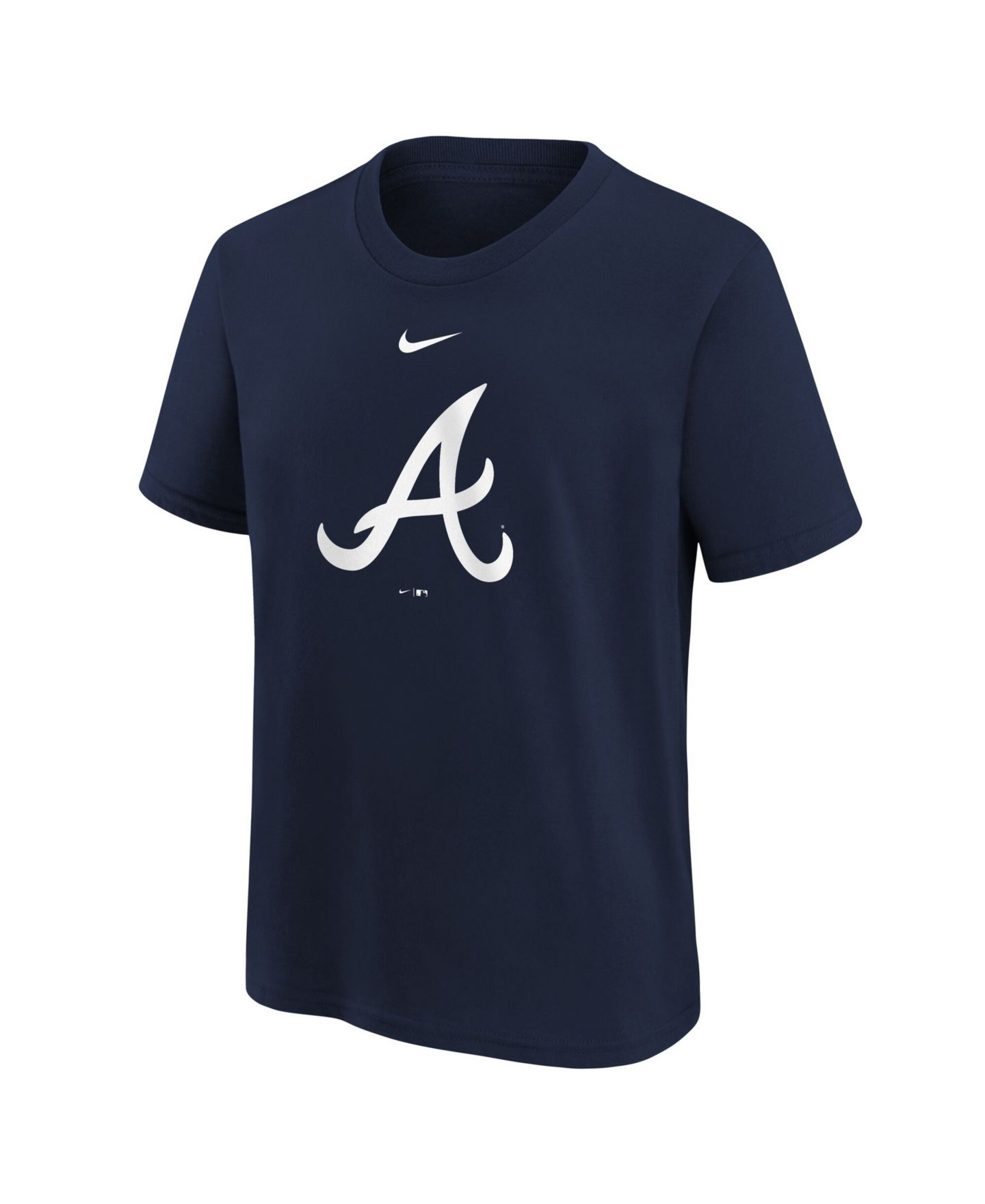 Детская футболка Nike Navy Atlanta Braves Large Logo — фото 2
