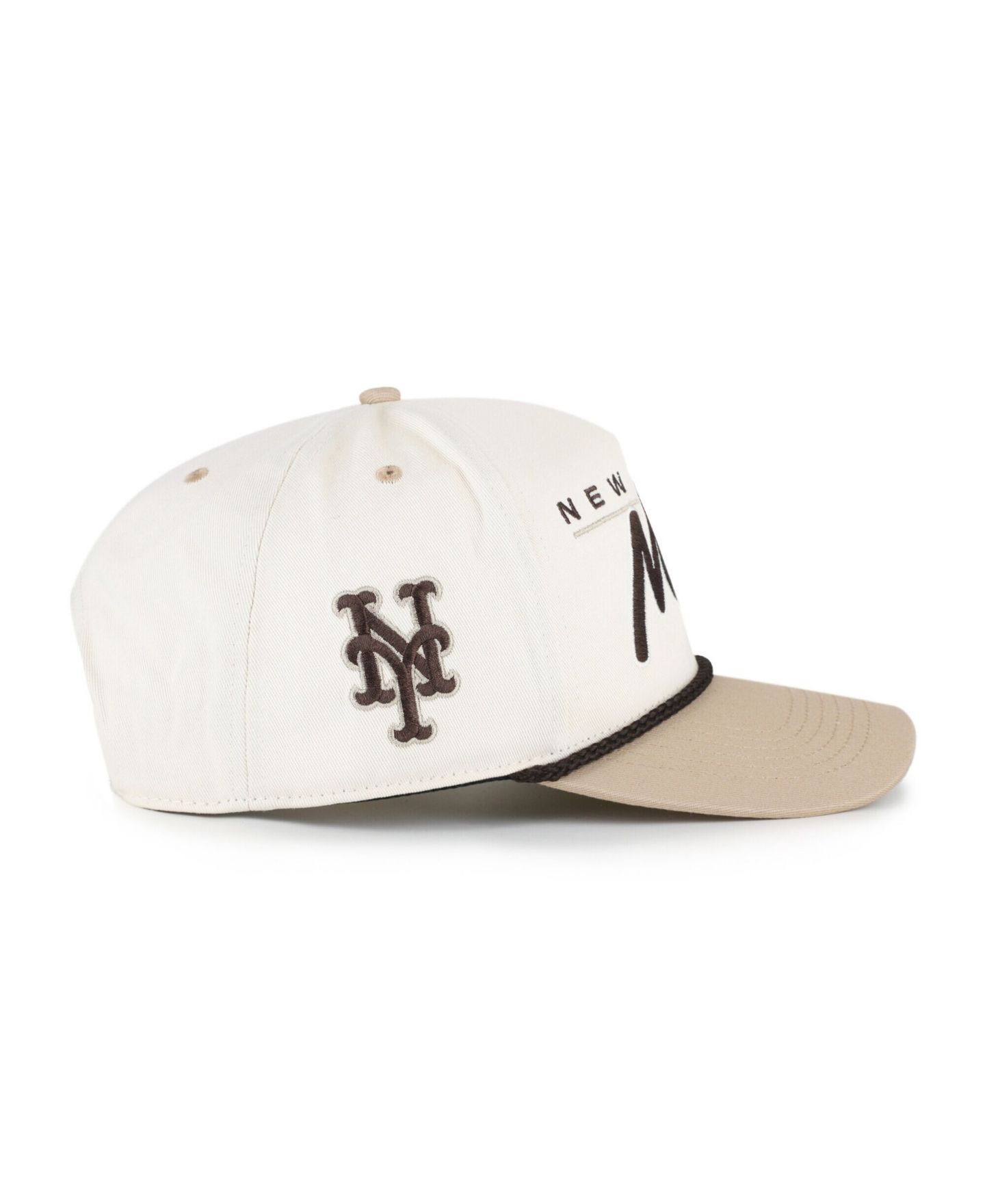Мужская кепка '47 Brand Natural/Tan New York Mets Neutral Terrain Hitch Rope Adjustable Hat — фото 4